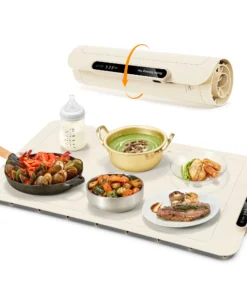 Electric Warming Tray, Yabano Foldable Food Warming Mat with 3 Temperature Settings, Auto Shut-Off Food Warmer for Buffet - AliExpress 6