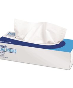 6500 Facial Tissue, Flat Box, 2-Ply (30 Packs of 100)