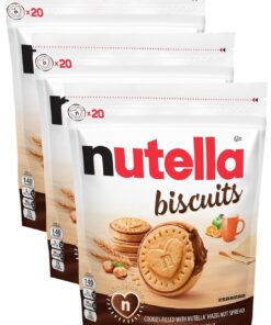 Biscuits, 20 Count Cookies, Hazelnut Spread with Cocoa, Kids Snacks, 9.7 oz