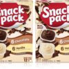 Chocolate and Vanilla Pudding Cups Family Pack, Lunchbox Snack, 12 Count (Pack of 1)