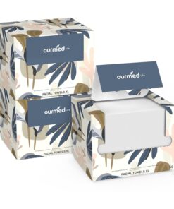 Face Towels, Disposable Biodegradable Facial Towels for Sensitive Skin, Lint- free Face Wipes for Washing Face, Skincare and Makeup Remover, Dry Wipes, 10"??12" Extra Large, 50 Count