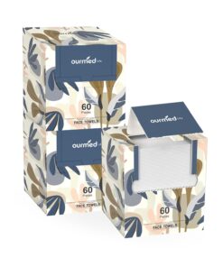 Face Towels, Disposable Biodegradable Facial Towels for Sensitive Skin, Lint- free Face Wipes for Washing Face, Skincare and Makeup Remover, Dry Wipes, 10"??12" Extra Large, 50 Count