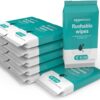 Adult Wet Wipes Flushable Fragrance Free, 126 Count (3 Packs of 42) Packaging May Vary